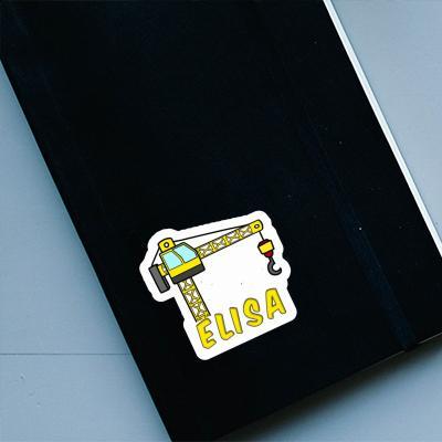 Tower Crane Sticker Elisa Laptop Image