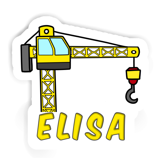 Tower Crane Sticker Elisa Laptop Image