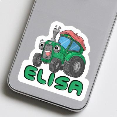 Tracteur Autocollant Elisa Image