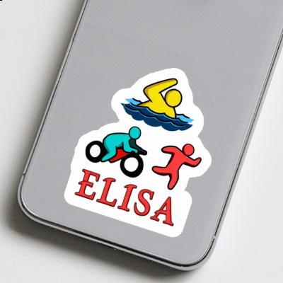 Elisa Aufkleber Triathlet Image