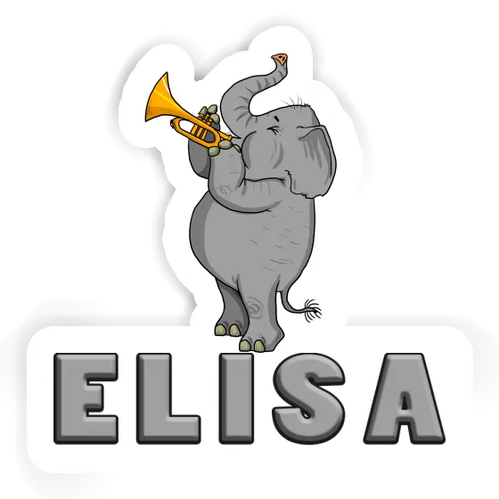 Sticker Elisa Elephant Notebook Image