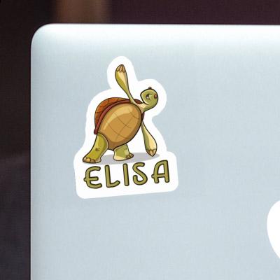 Sticker Yoga Turtle Elisa Image