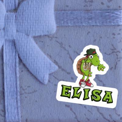 Turtle Sticker Elisa Laptop Image