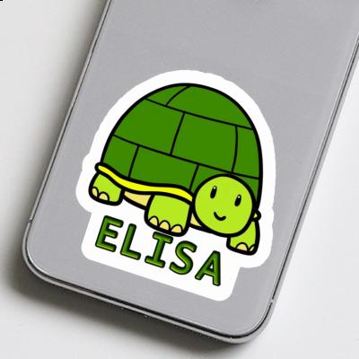 Turtle Sticker Elisa Laptop Image