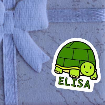 Turtle Sticker Elisa Laptop Image