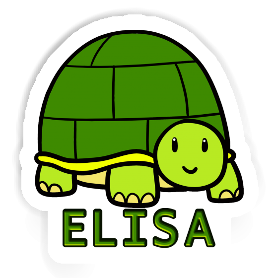 Turtle Sticker Elisa Laptop Image