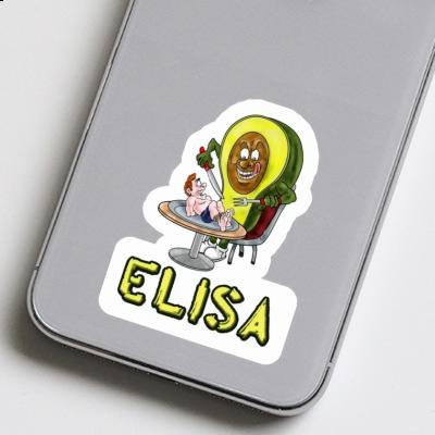 Elisa Autocollant Avocat Laptop Image