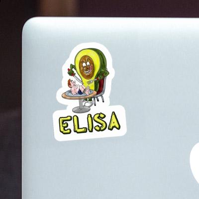 Avocado Sticker Elisa Laptop Image