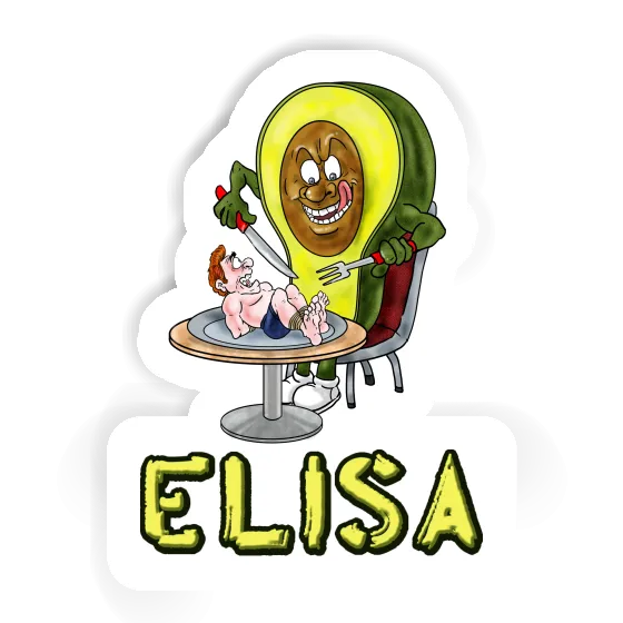 Elisa Aufkleber Avocado Image