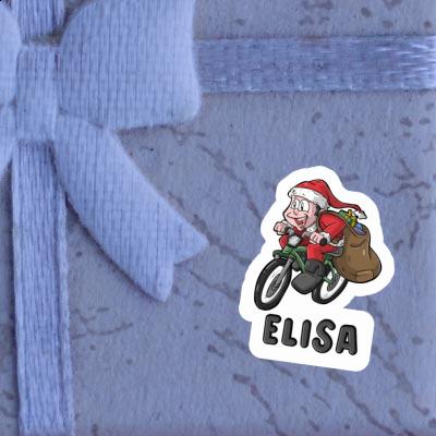 Bicycle Rider Sticker Elisa Image