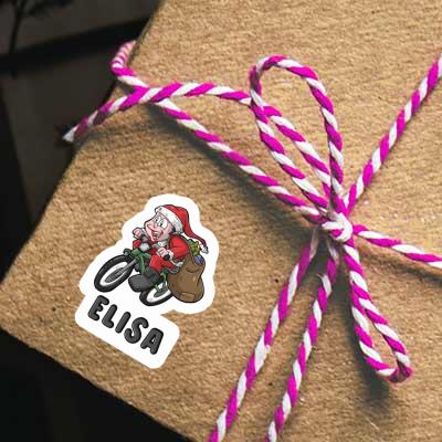 Bicycle Rider Sticker Elisa Laptop Image