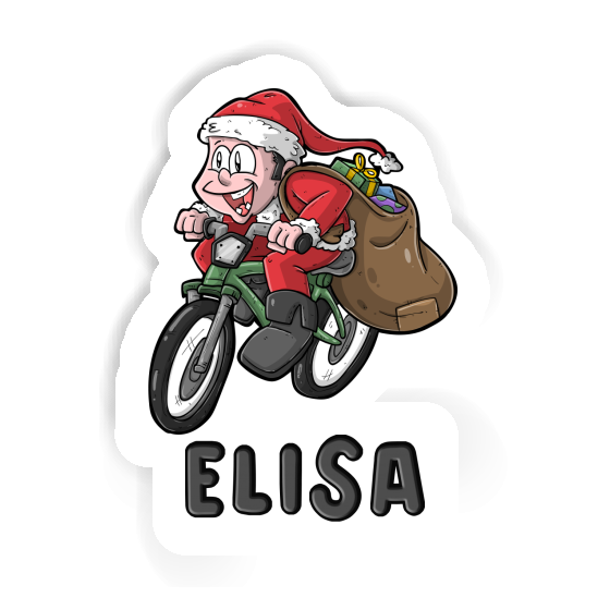 Bicycle Rider Sticker Elisa Image