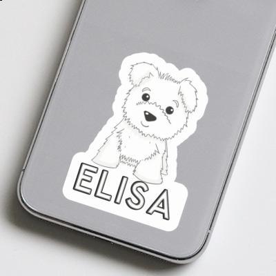 Westie Aufkleber Elisa Image