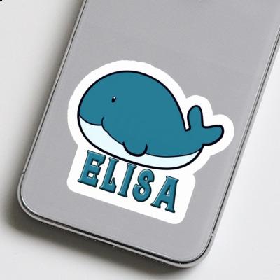 Sticker Whale Fish Elisa Laptop Image