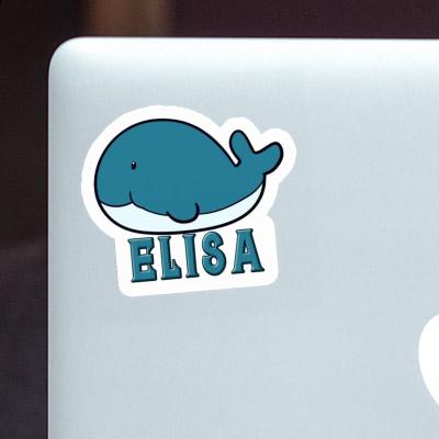 Sticker Whale Fish Elisa Laptop Image