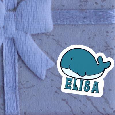 Sticker Whale Fish Elisa Laptop Image