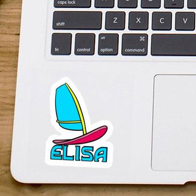 Sticker Elisa Windsurf Board Notebook Image