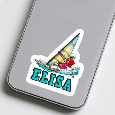 Surfer Sticker Elisa Laptop Image