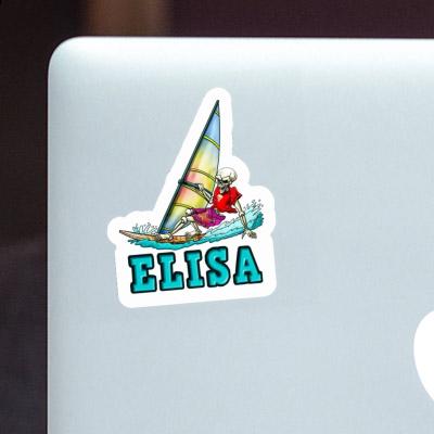 Surfer Sticker Elisa Notebook Image