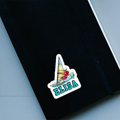 Surfer Sticker Elisa Laptop Image