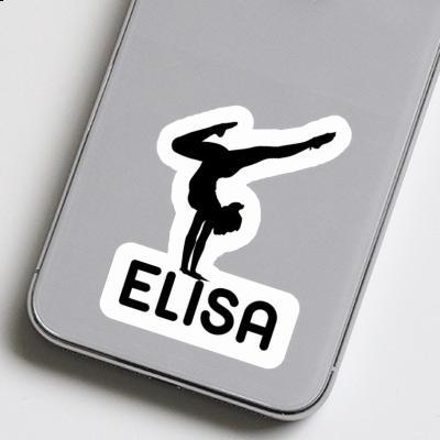 Sticker Yoga Woman Elisa Image