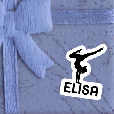 Sticker Yoga Woman Elisa Notebook Image