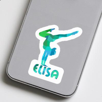 Elisa Sticker Yoga Woman Notebook Image