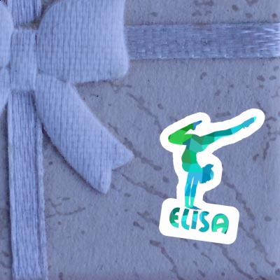 Sticker Yoga-Frau Elisa Image