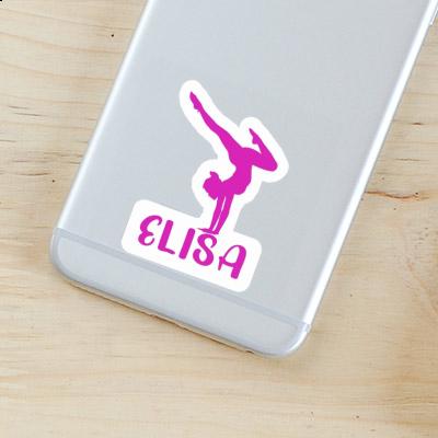 Elisa Sticker Yoga Woman Laptop Image