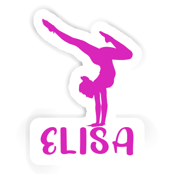 Elisa Sticker Yoga Woman Notebook Image