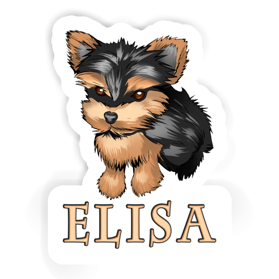 Sticker Yorkshire Terrier Elisa Gift package Image