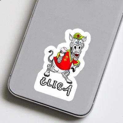 Elisa Sticker Baseball Player Image