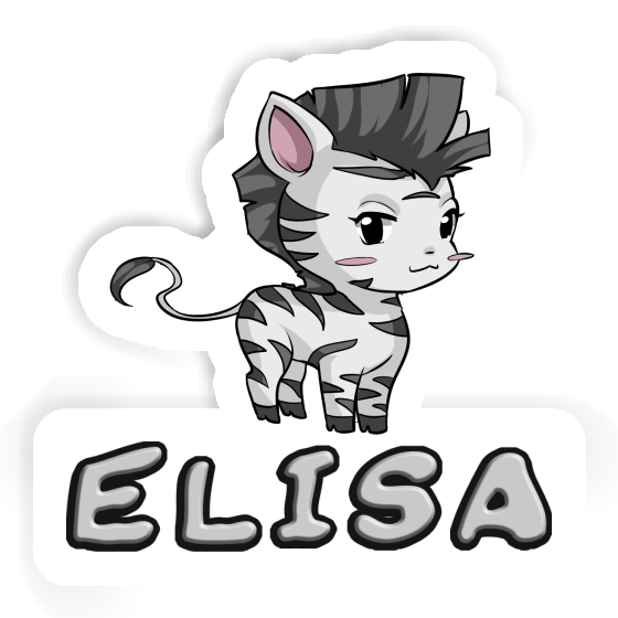 Zebra Sticker Elisa Notebook Image