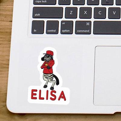 Elisa Sticker Zebra Notebook Image