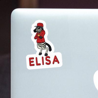 Elisa Sticker Zebra Notebook Image