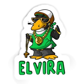 Aufkleber Hip-Hop-Pinguin Elvira Image