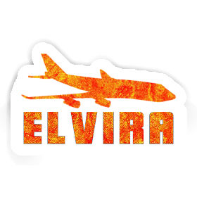 Elvira Aufkleber Jumbo-Jet Image