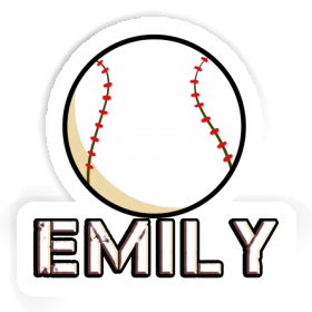 Emily Sticker Baseball Image