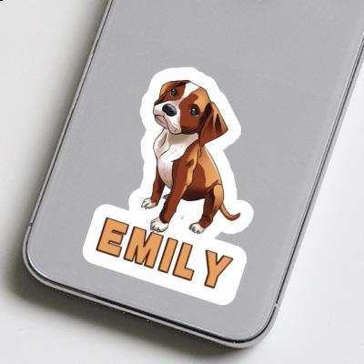 Boxer Dog Sticker Emily Boxer Dog Sticker Emily Image