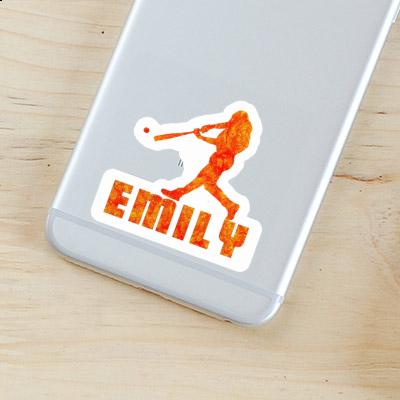 Sticker Baseball Player Emily Notebook Sticker Baseball Player Emily Notebook Image