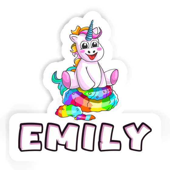Autocollant Bébé licorne Emily Notebook Autocollant Bébé licorne Emily Notebook Image
