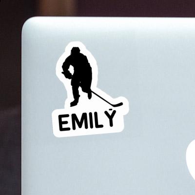 Hockey Player Sticker Emily Hockey Player Sticker Emily Image