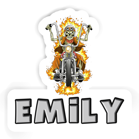 Motorbike Rider Sticker Emily Notebook Motorbike Rider Sticker Emily Notebook Image