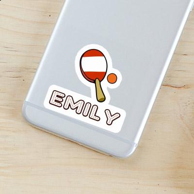 Sticker Emily Table Tennis Racket Notebook Sticker Emily Table Tennis Racket Gift package Image