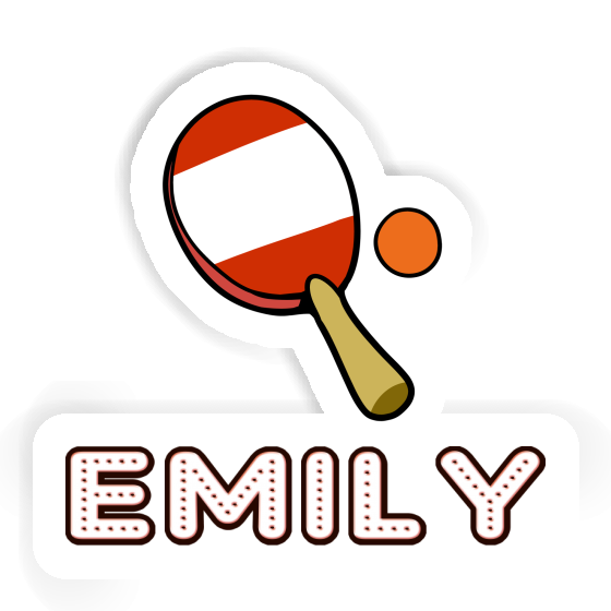 Sticker Emily Table Tennis Racket Sticker Emily Table Tennis Racket Image
