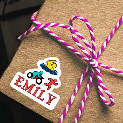 Sticker Triathlete Emily Notebook Sticker Triathlete Emily Gift package Image
