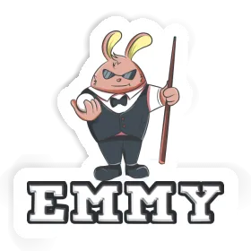 Billardspieler Aufkleber Emmy Image