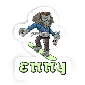 Sticker Snowboarder Emmy Image
