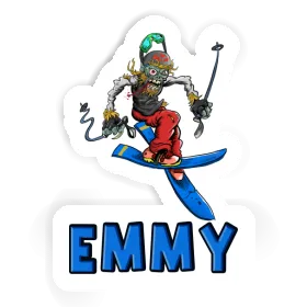 Emmy Sticker Freeride Skier Image