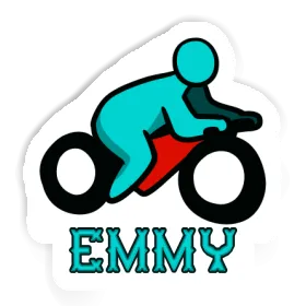 Motorradfahrer Sticker Emmy Image